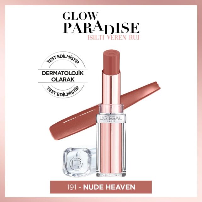 Loreal Paris Color Riche Glow Paradise Ruj No 191 Nude Heaven