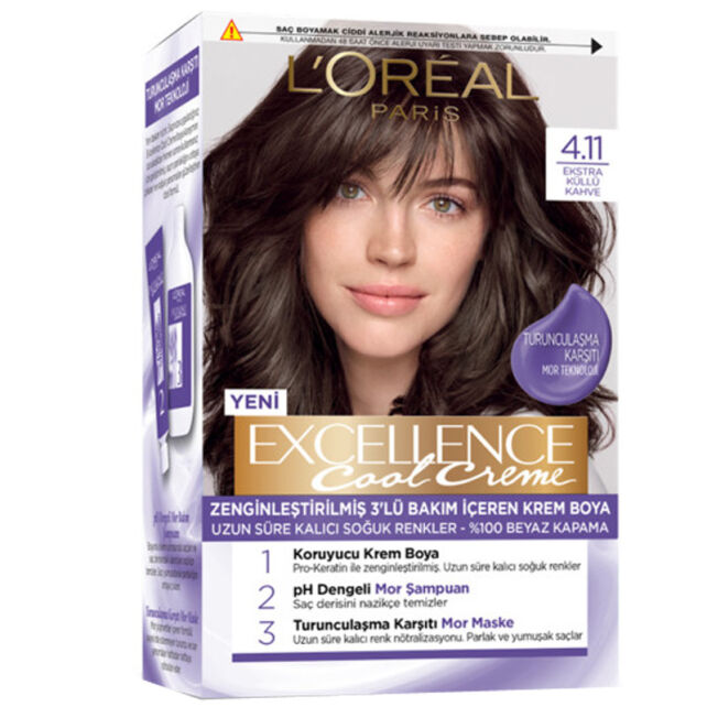 Loreal Paris Excellence Cool Creme Krem Saç Boyası No 4 11 Ekstra