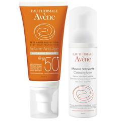 Avene Solaire Anti Age SPF 50+ Güneş Kremi 50ml & Temizleyici Köpük 50ml Hediye - Avene