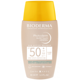 Bioderma Photoderm Nude Touch Mineral SPF 50+ Renkli Güneş Koruyucu Light 40ml - Bioderma