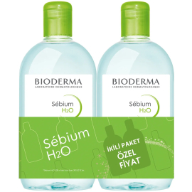 Bioderma Sebium H2O Micelle Solution - Misel Solüsyon 500ml İkili Paket - Bioderma