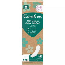 Carefree Organic Long - Organik Günlük Ped 24 Adet - Carefree