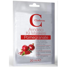 Claderm Clay Mask Pomegranate - Arındırıcı Nar Özlü Kil Maskesi 20ml - Claderm