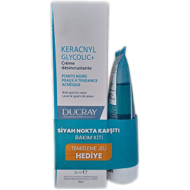 Ducray Keracnyl Glycolic+ Cream 30 ml & Keracnyl Jel 40ml Hediye - Ducray