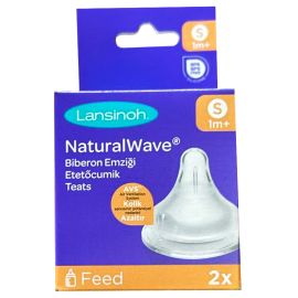 Lansinoh Natural Wave Biberon Emziği - Hızlı Akış 2 Adet - Lansinoh