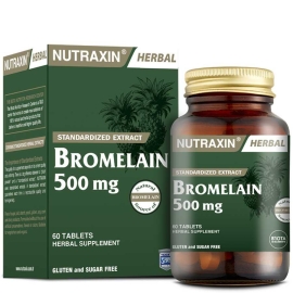 Nutraxin Bromelain 500 MG Takviye Edici Gıda 60 Kapsül - Nutraxin