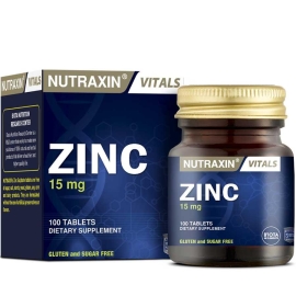 Nutraxin Zinc 15 Mg 100 Tablet Takviye Edici Gıda - Nutraxin