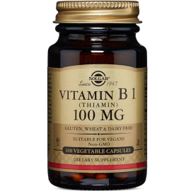 Solgar Vitamin B1 Thiamin Takviye Edici Gıda 100mg/100 Kapsül - Solgar