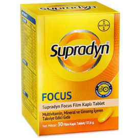 Supradyn Energy Focus Ginseng Takviye Edici Gıda 30 Tablet - Supradyn